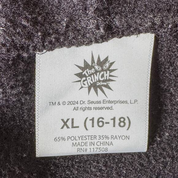 The Grinch Classic Christmas Holiday Hooded Sweatshirt, Youth Size XL(16-18) - Picture 8 of 9